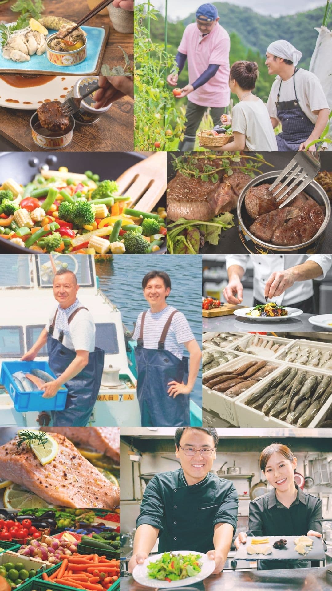 活気ある缶詰工場の様子